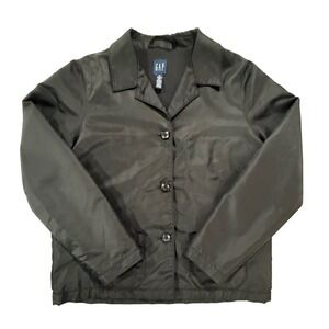 Vintage 90's (12/1999) GAP Women's Black Nylon Lined Jacket Size M 326